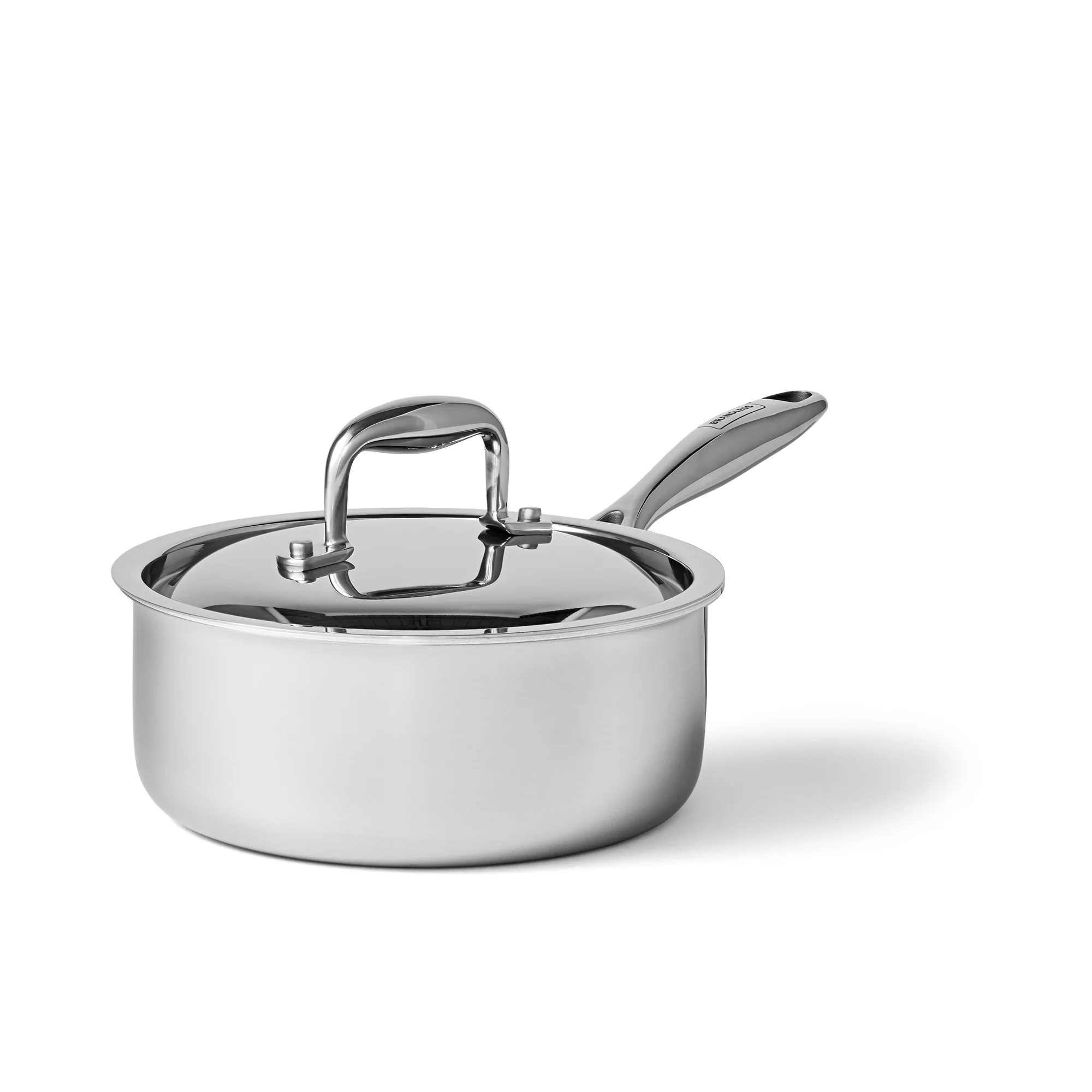 Brandless + 2 Quart Stainless Steel Sauce Pan With Lid