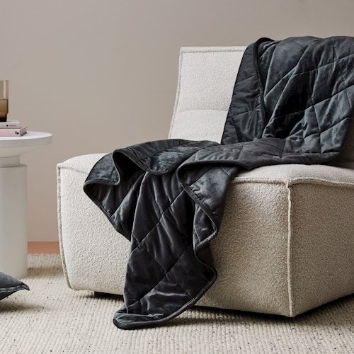 Adairs + Charcoal 4kg Weighted Throw