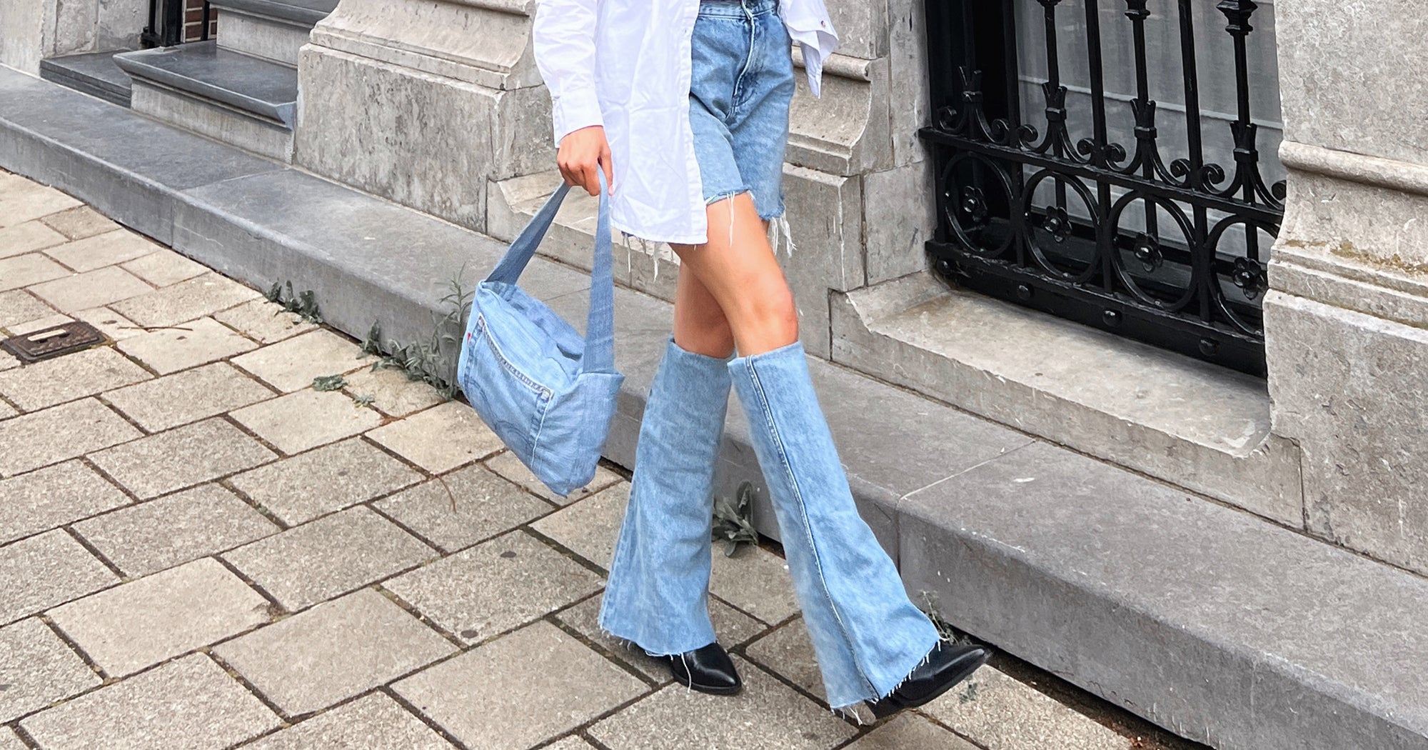 Denim Leg Warmers Are The TikTok-Approved Way To Upcycle Your Jeans