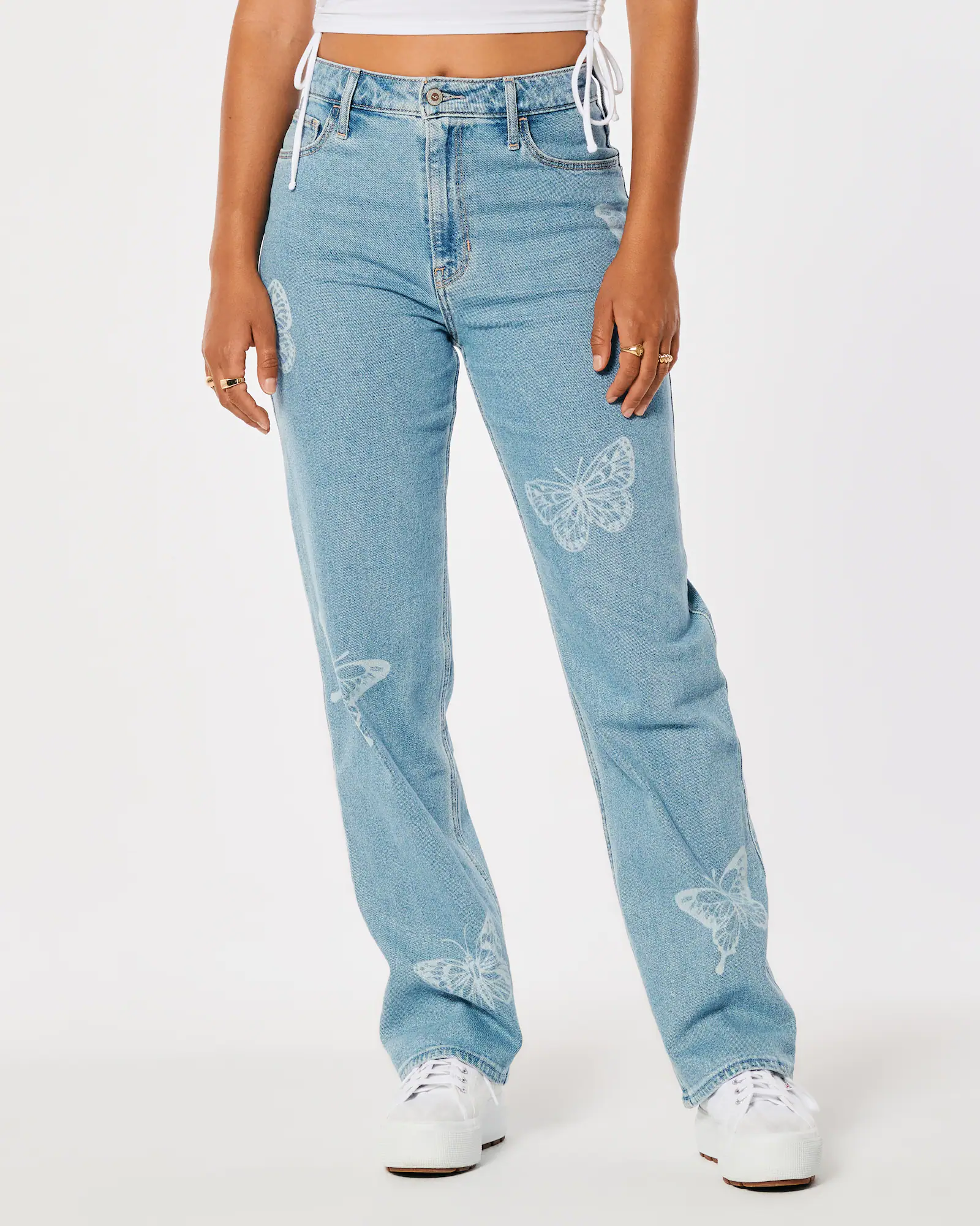 Hollister Co. + Ultra High-Rise Dad Jeans