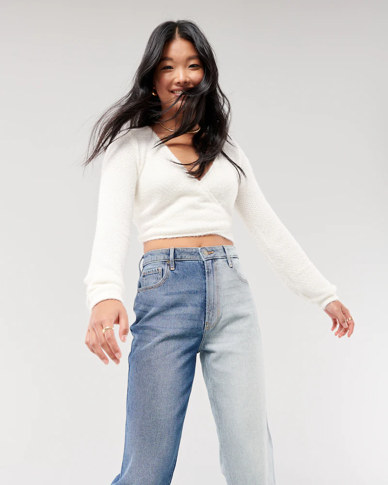 Hollister wrap crop top best sale