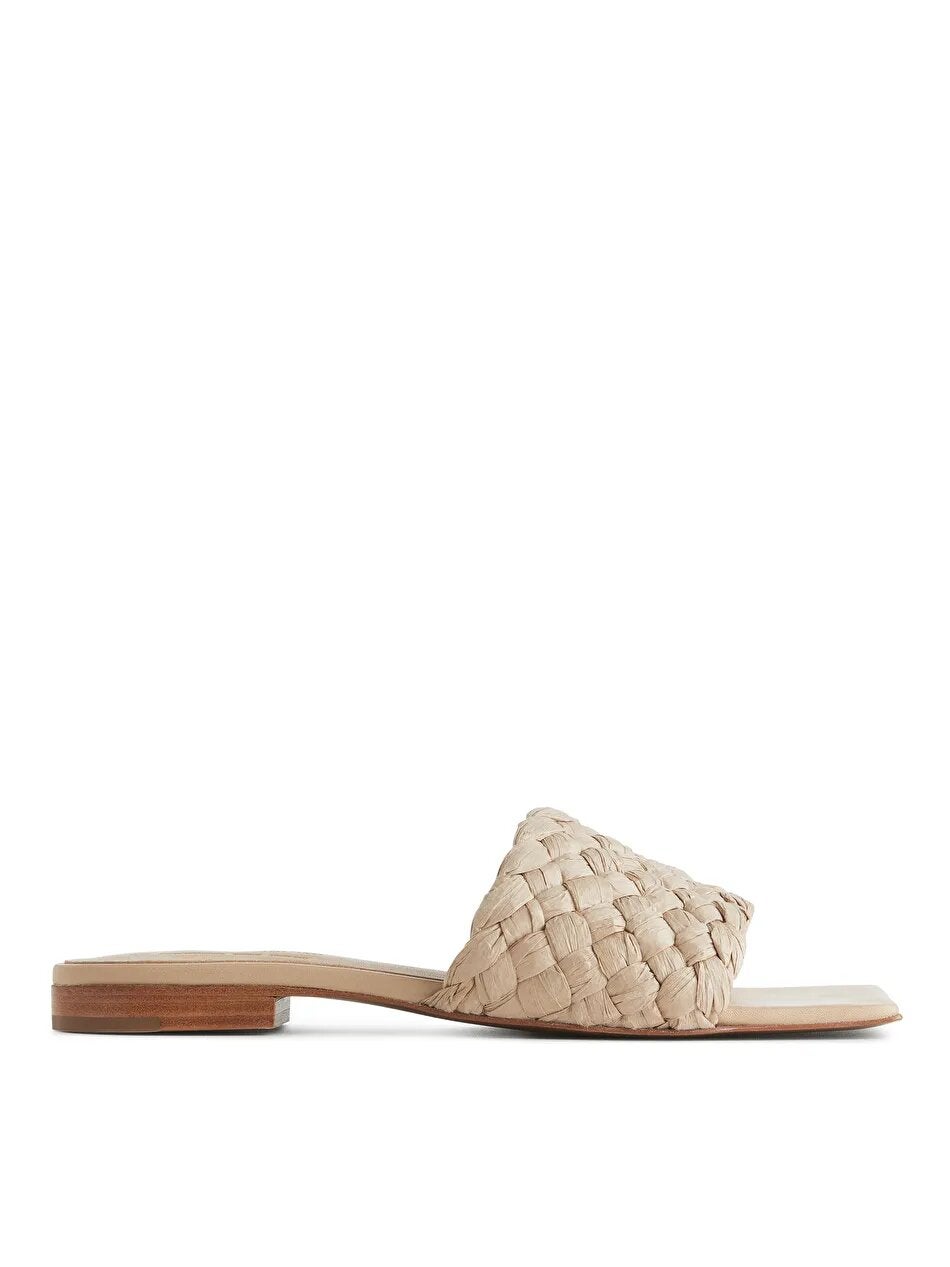 Arket + Braided Straw Slides