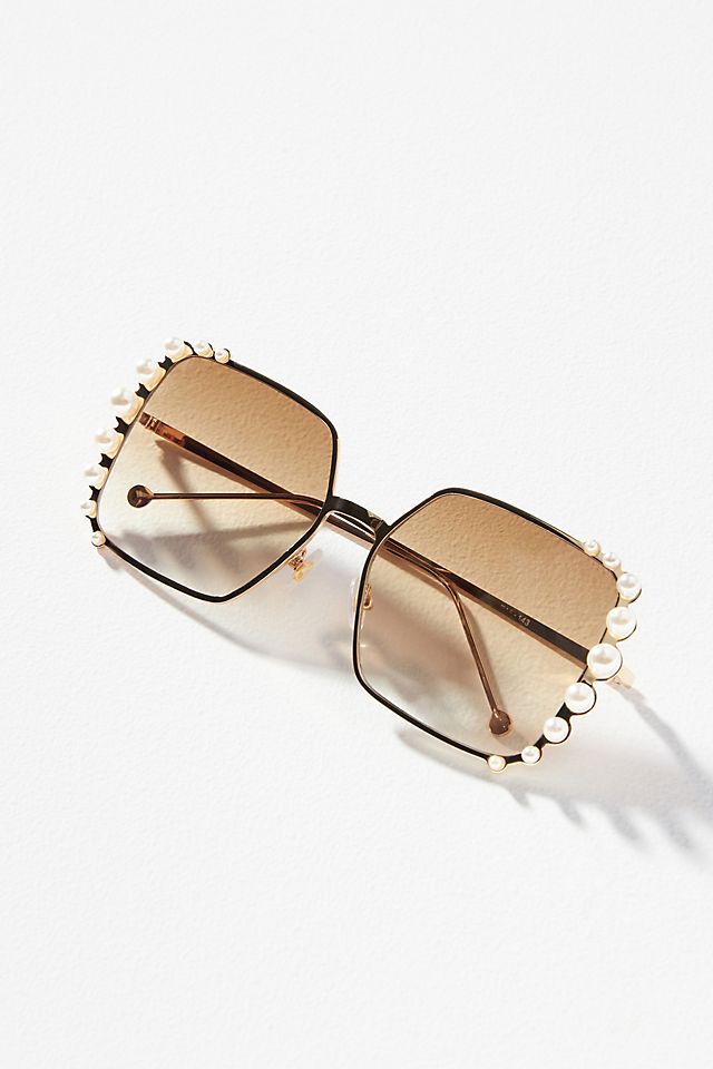Anthropologie + PearlEmbellished Sunglasses