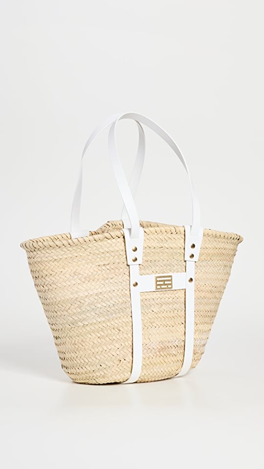 Frame + Straw Tote