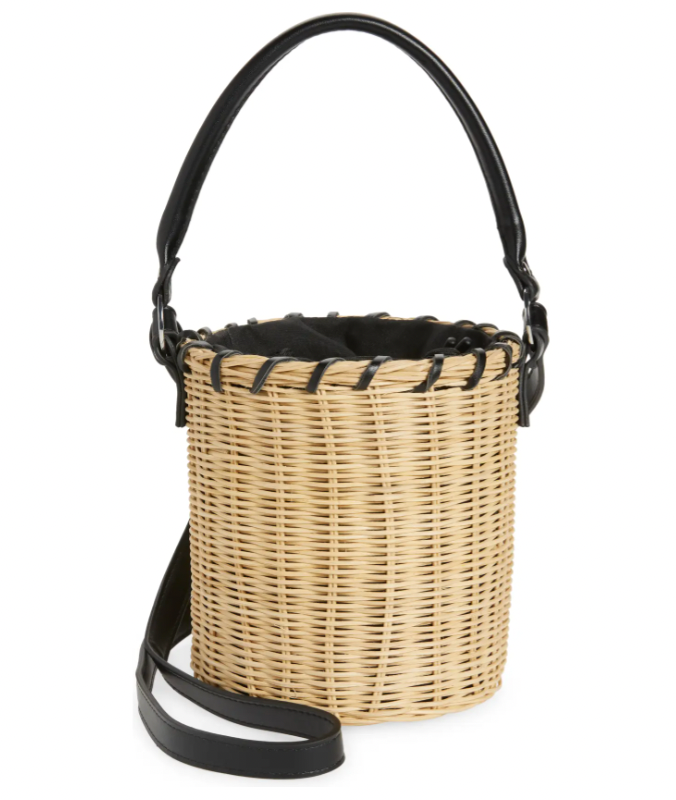 Topshop Wicker Bucket Bag