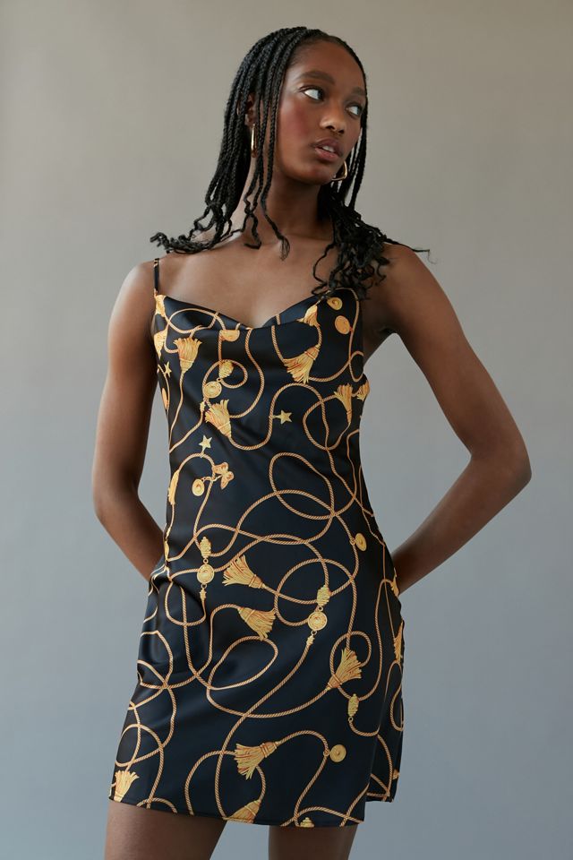 Urban Outfitters Mallory Cowl-Neck Slip Dress