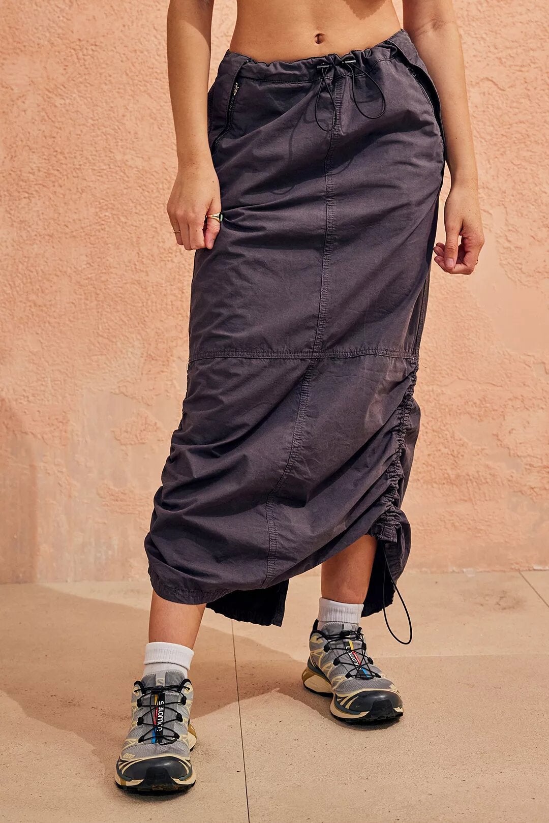 Urban Outfitters + BDG Grey Cargo Maxi Skirt