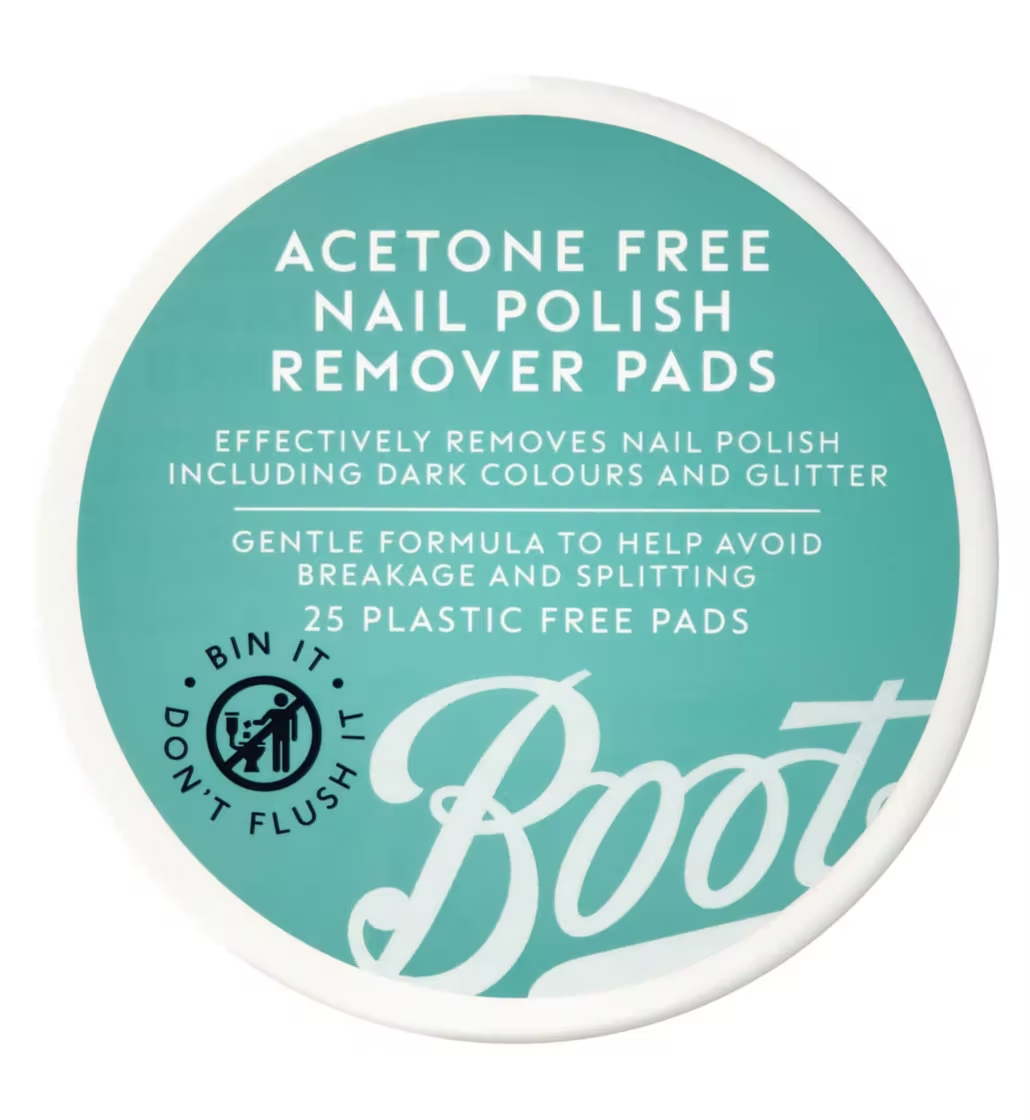 Boots + Acetone Free Nail Polish Remover Pads