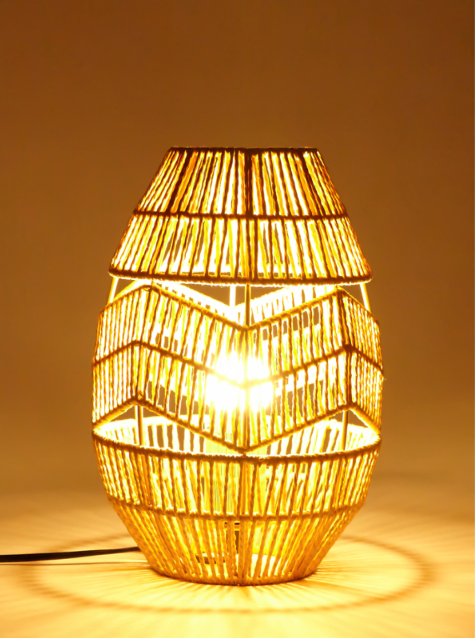 Home + Rattan Table Lamp