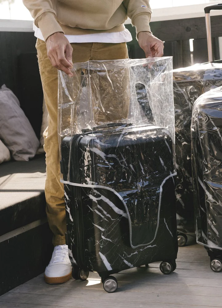 Calpak + Clear Luggage Cover