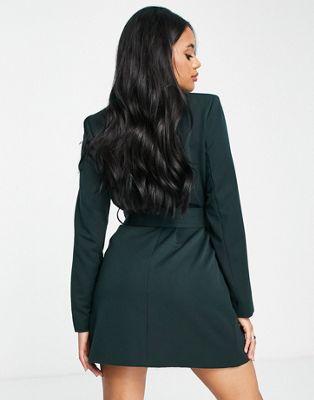 Dark green blazer dress sale