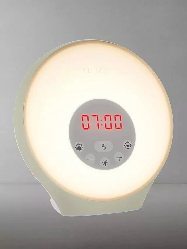Lumie Sunrise Alarm Wake up to Daylight Table Lamp, White
