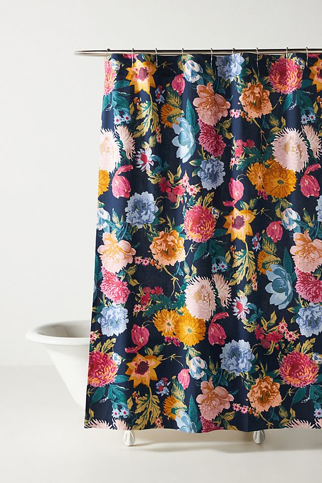 Anthropologie + Organic Cotton Shower Curtain