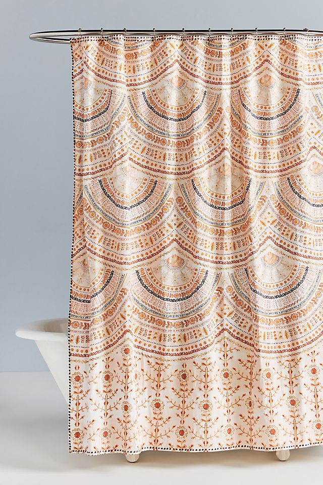 Anthropologie + Teagan Organic Cotton Shower Curtain