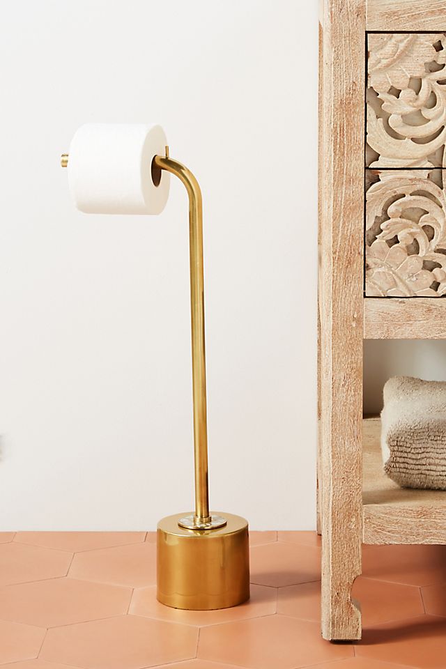 Anthropologie + Launis Standing Toilet Paper Holder