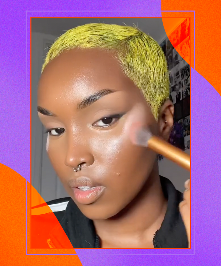 White blush makeup 2025