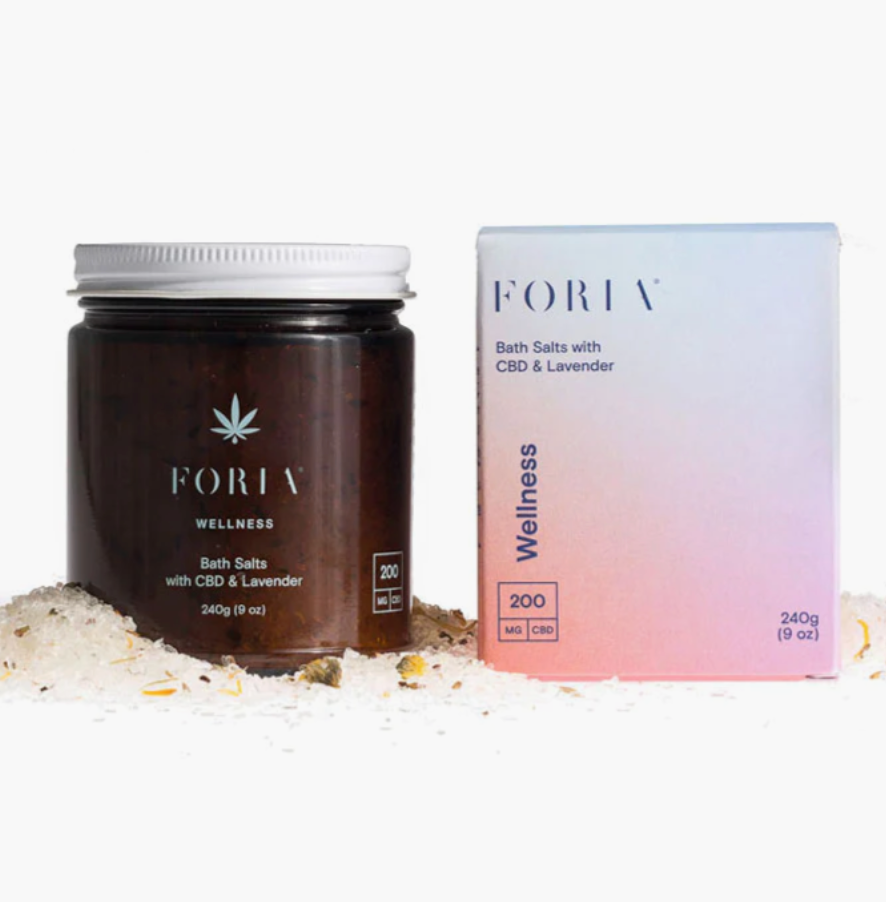 Foria Wellness + Bath Salts With CBD & Lavender