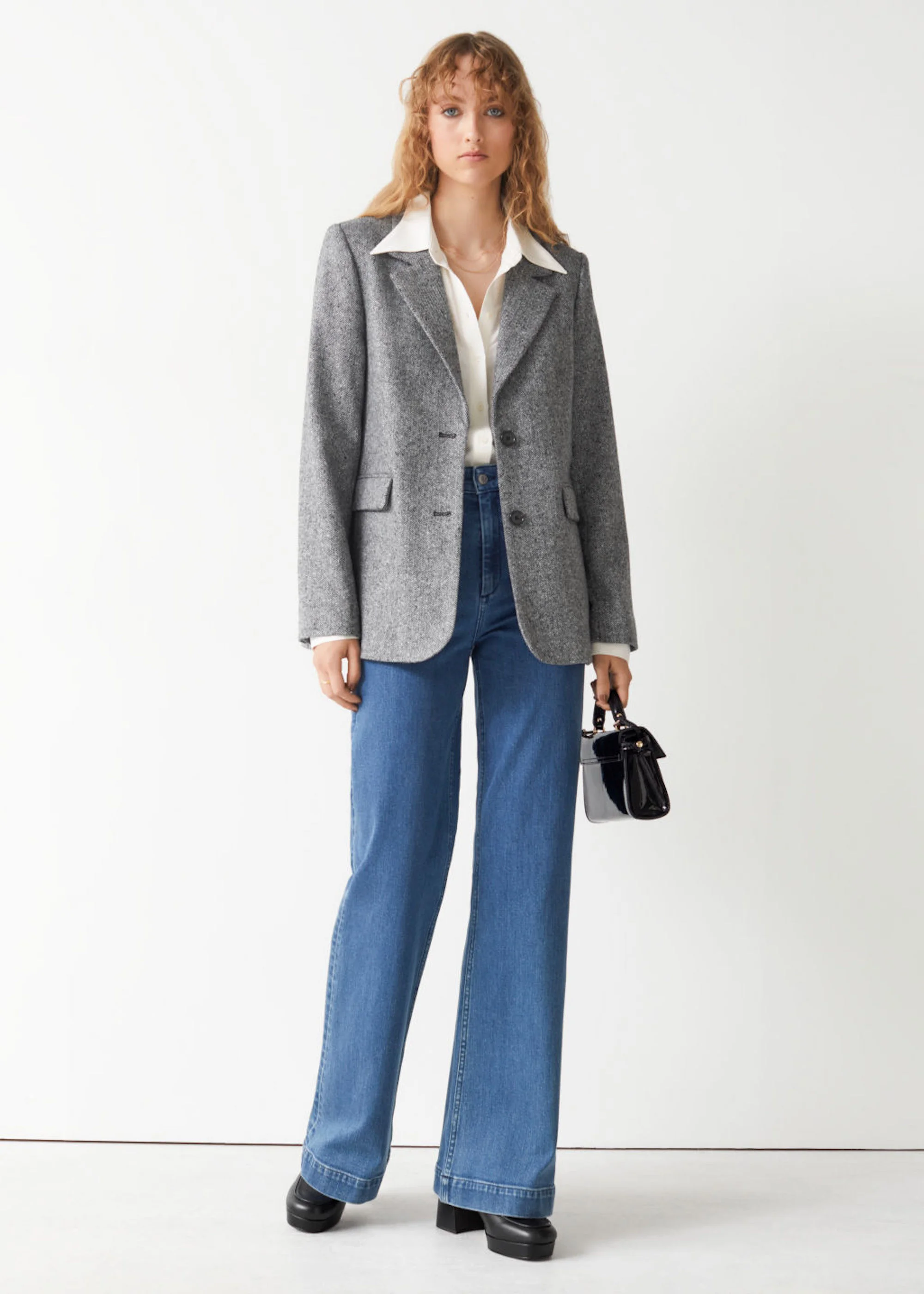 Fitted 2025 check blazer