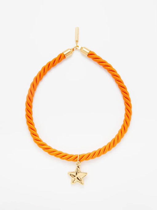 Timeless Pearly + Star-charm gold-plated rope necklace