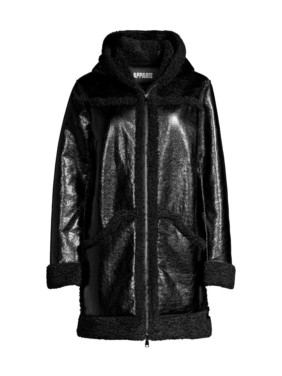 Hooded Saks Apparis Apparis Blair Mid-Length Coat Saks Fifth Avenue