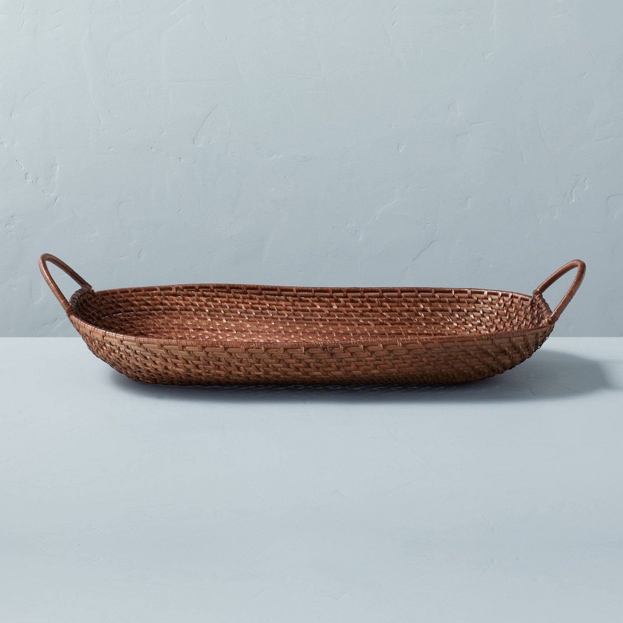 Hearth & Hand with Magnolia + Dark Rattan Decor Tray With Handles