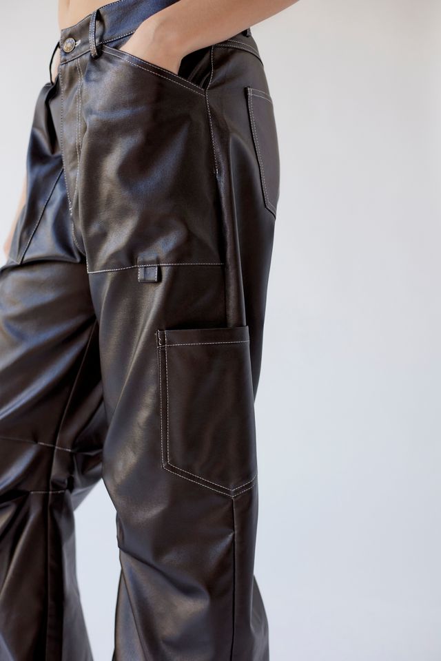Lioness + Miami Vice Faux Leather Cargo Pant