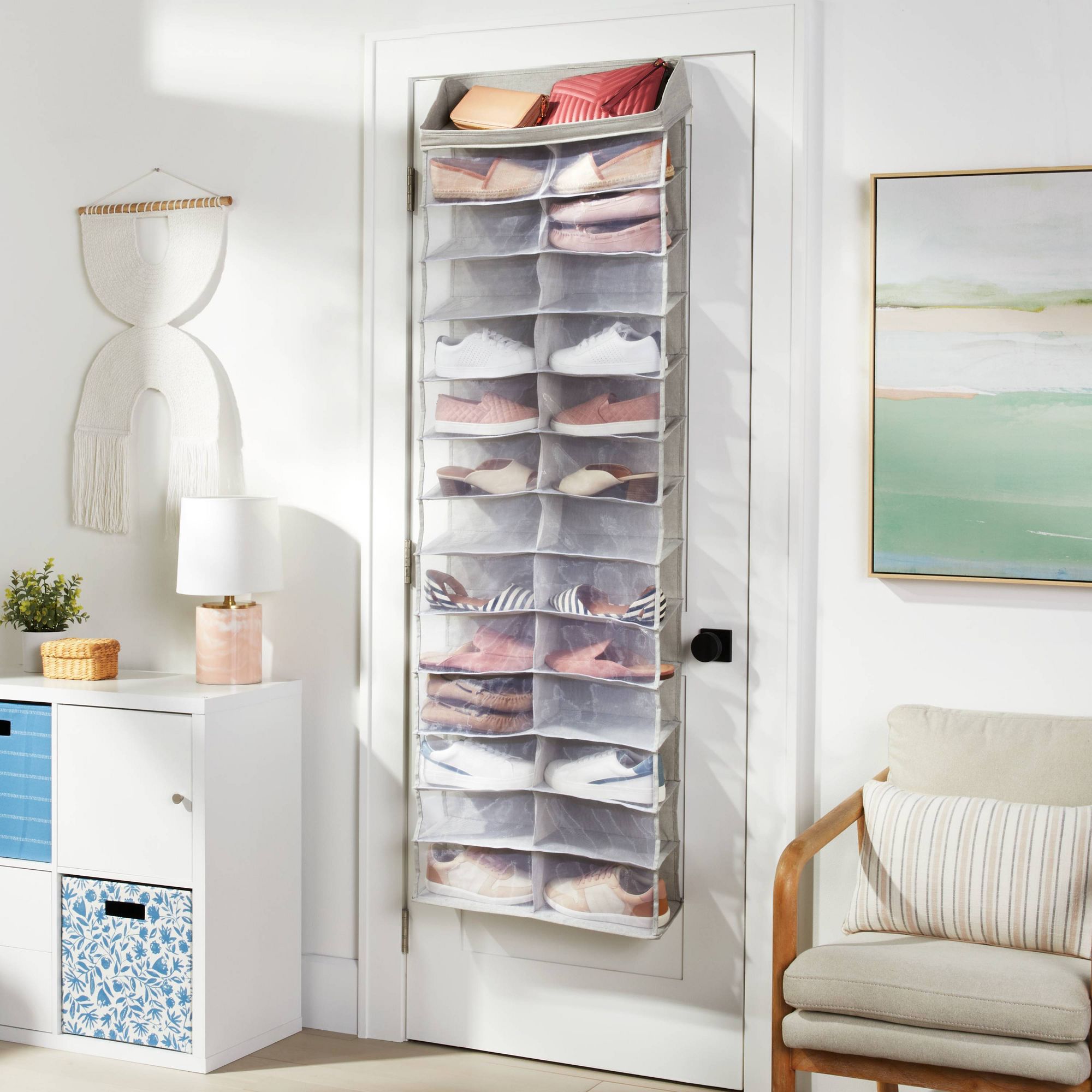 Brightroom + Over The Door Mesh Shoe Organizer