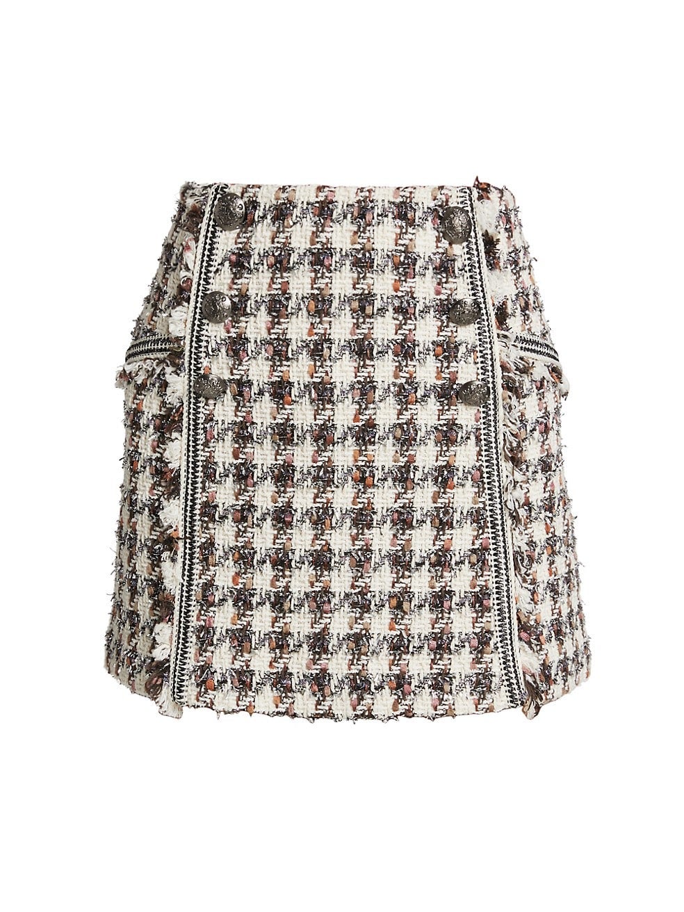 Veronica Beard + Starck Tweed Mini Skirt