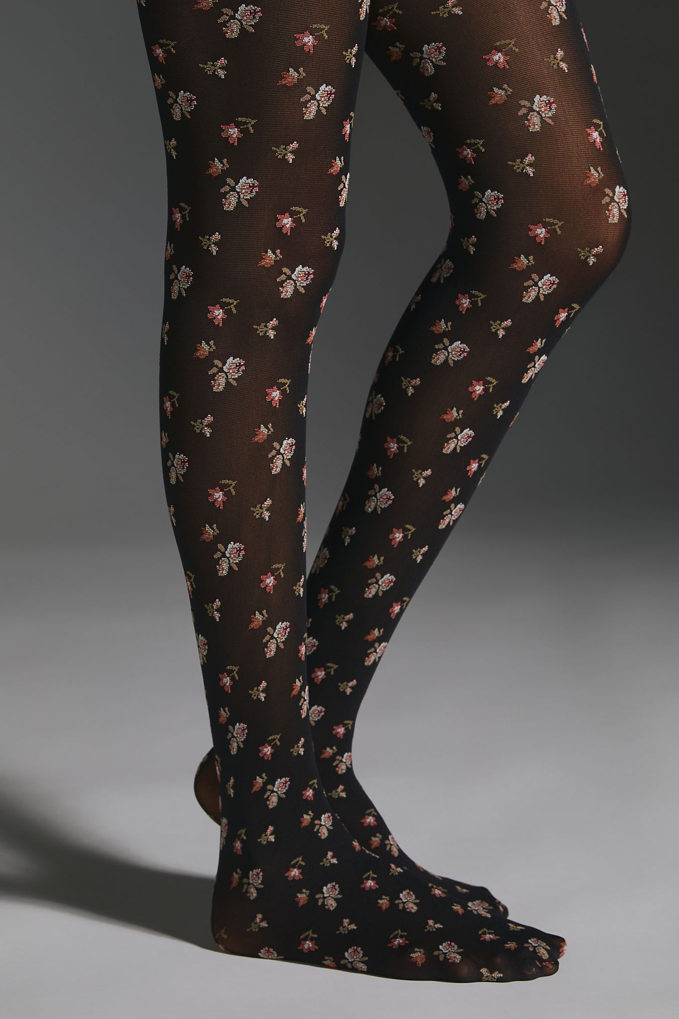 Anthropologie + Ditsy Floral Tights