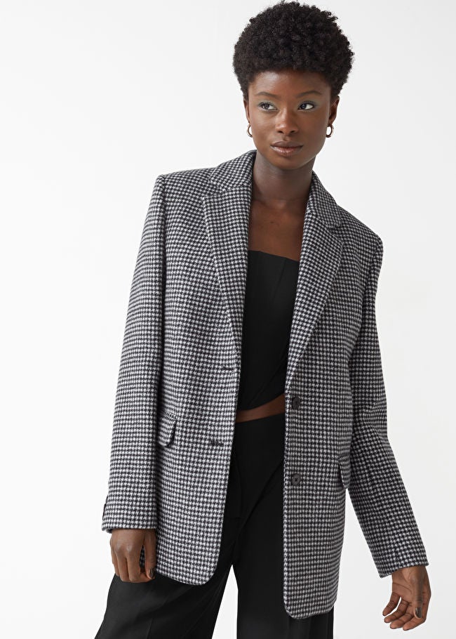 & Other Stories + Oversized Tweed Blazer