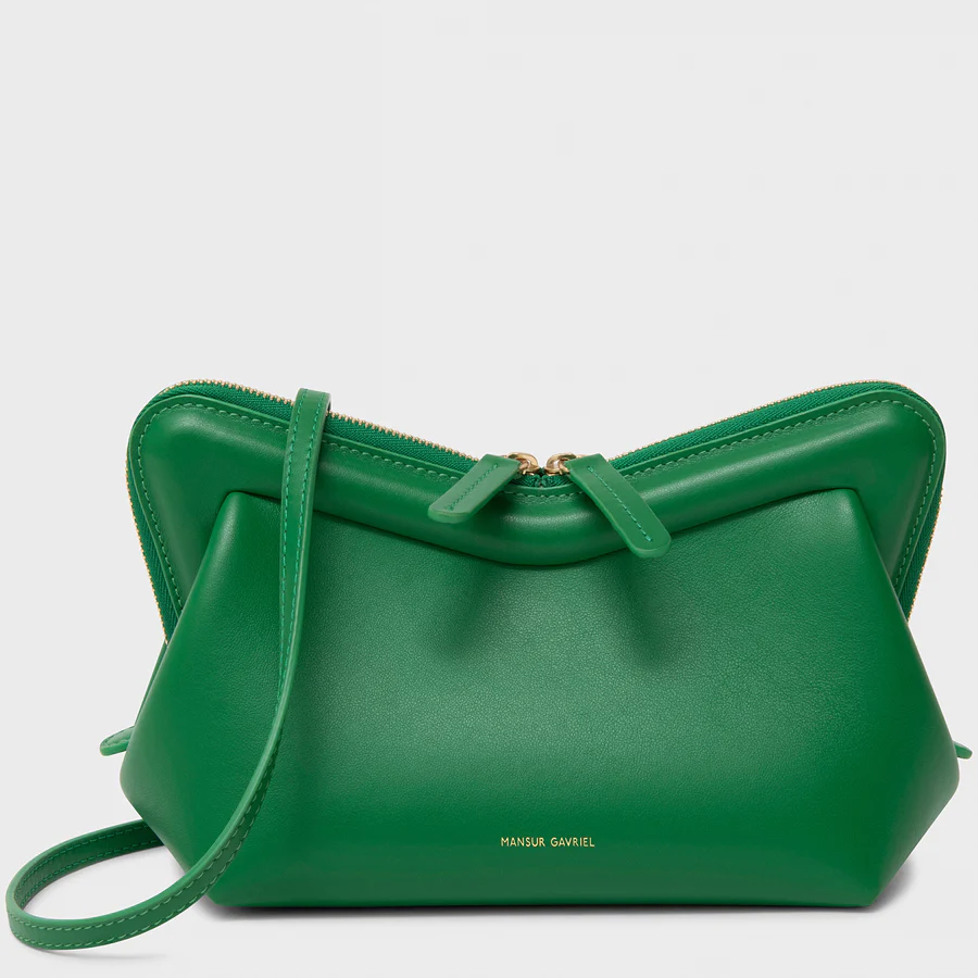 A Review Of Mansur Gavriel M Frame Leather Handbag