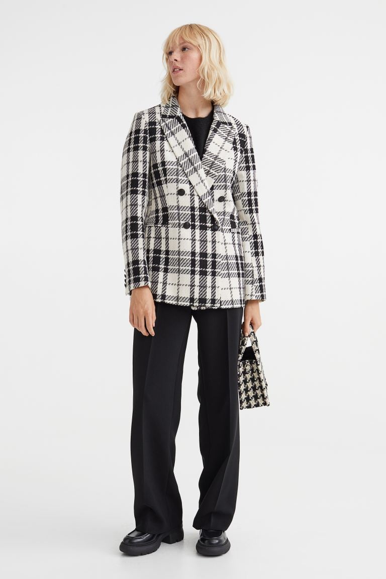 h&m textured weave jacket