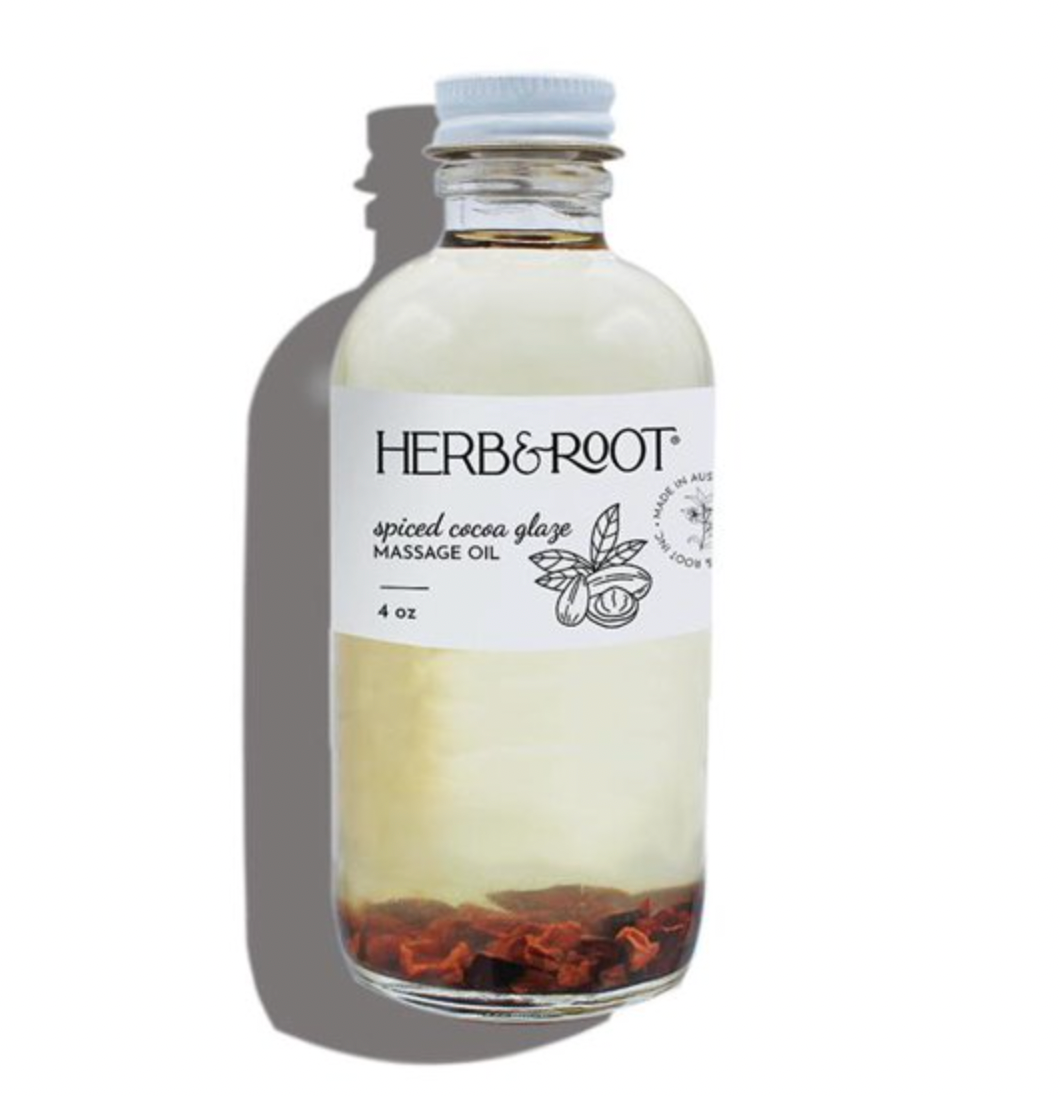 herb & root + Chocolate Edible Massage Oil