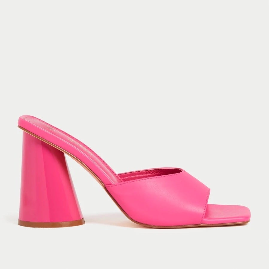 Sportsgirl + Karissa Pink Round Heel Mule