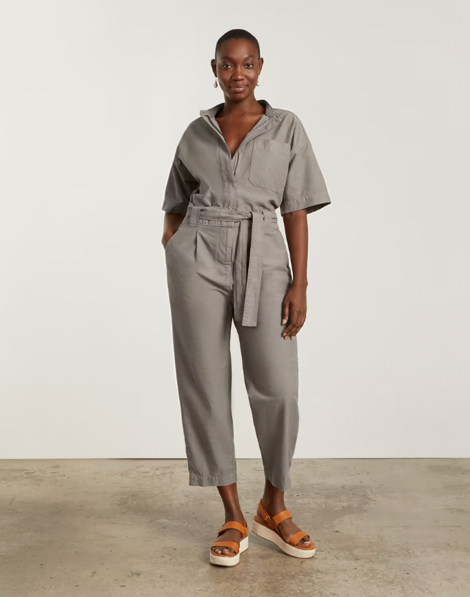 Everlane The Fatigue Short Sleeve Jumpsuit