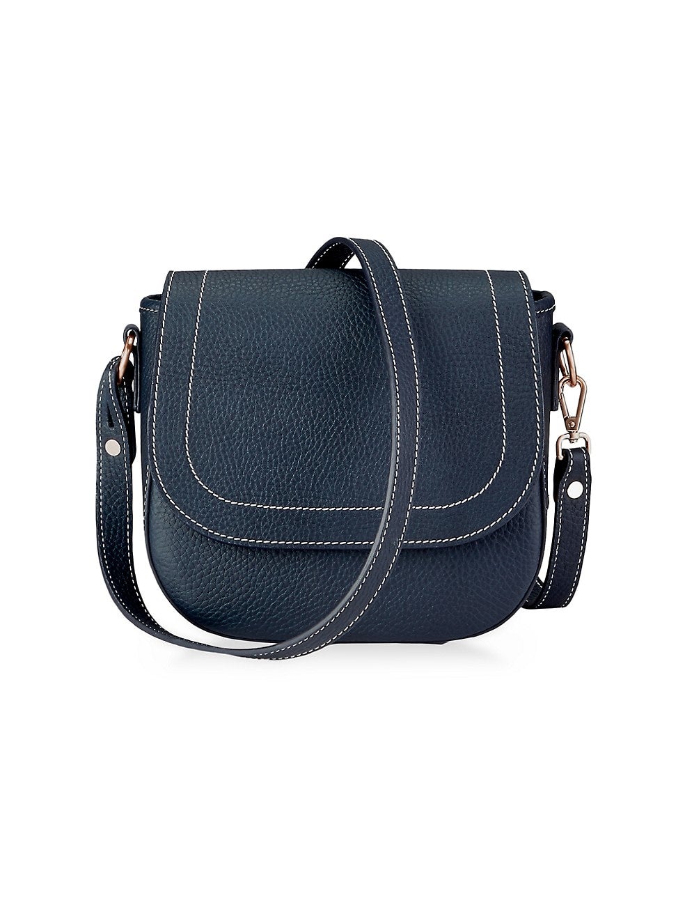 Gigi New York + Jackson Leather Saddle Bag
