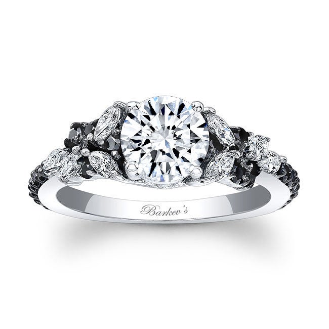 Princess Cut Natural Black Diamond Engagement Ring – Liori Diamonds