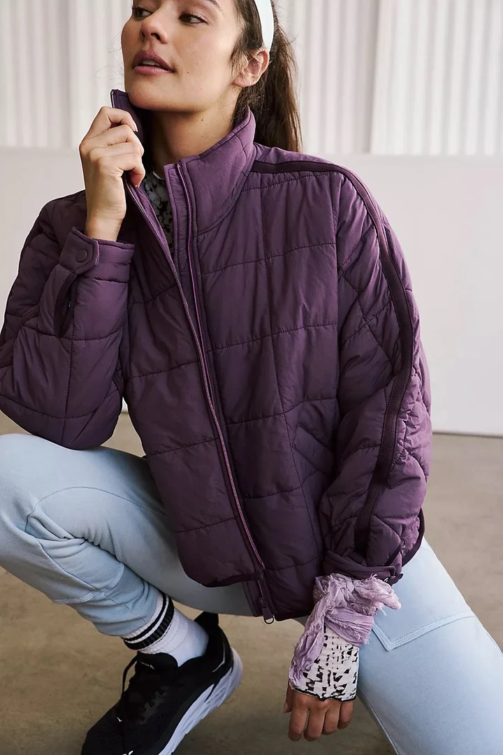 Light Before Dark Pink Pillow Puffer Jacket  Jackets, Urban outfitters  women, Puffer jackets