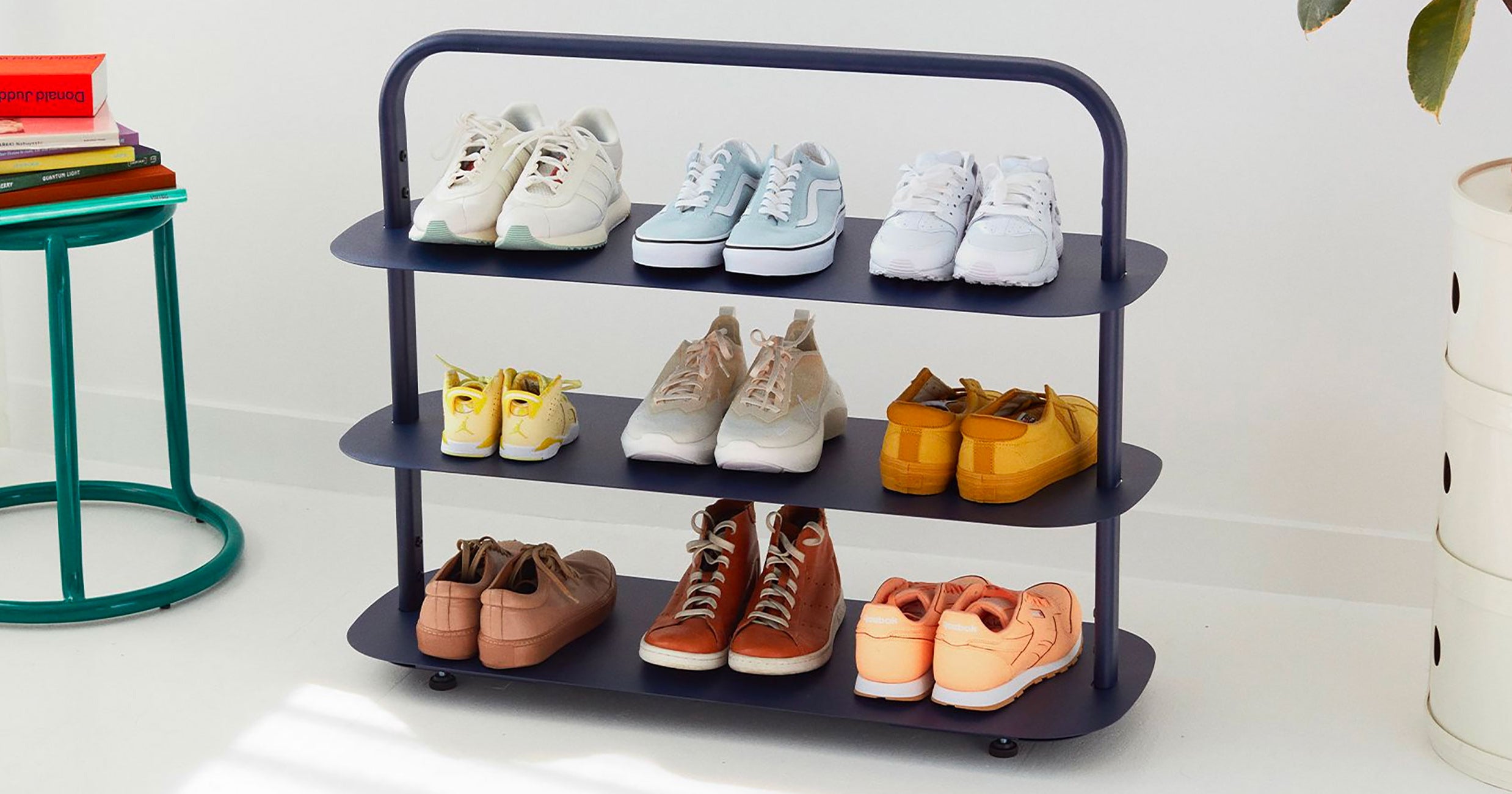 Yamazaki Rolling Shoe Organizer - Best Stylish Under Bed Shoe Storage