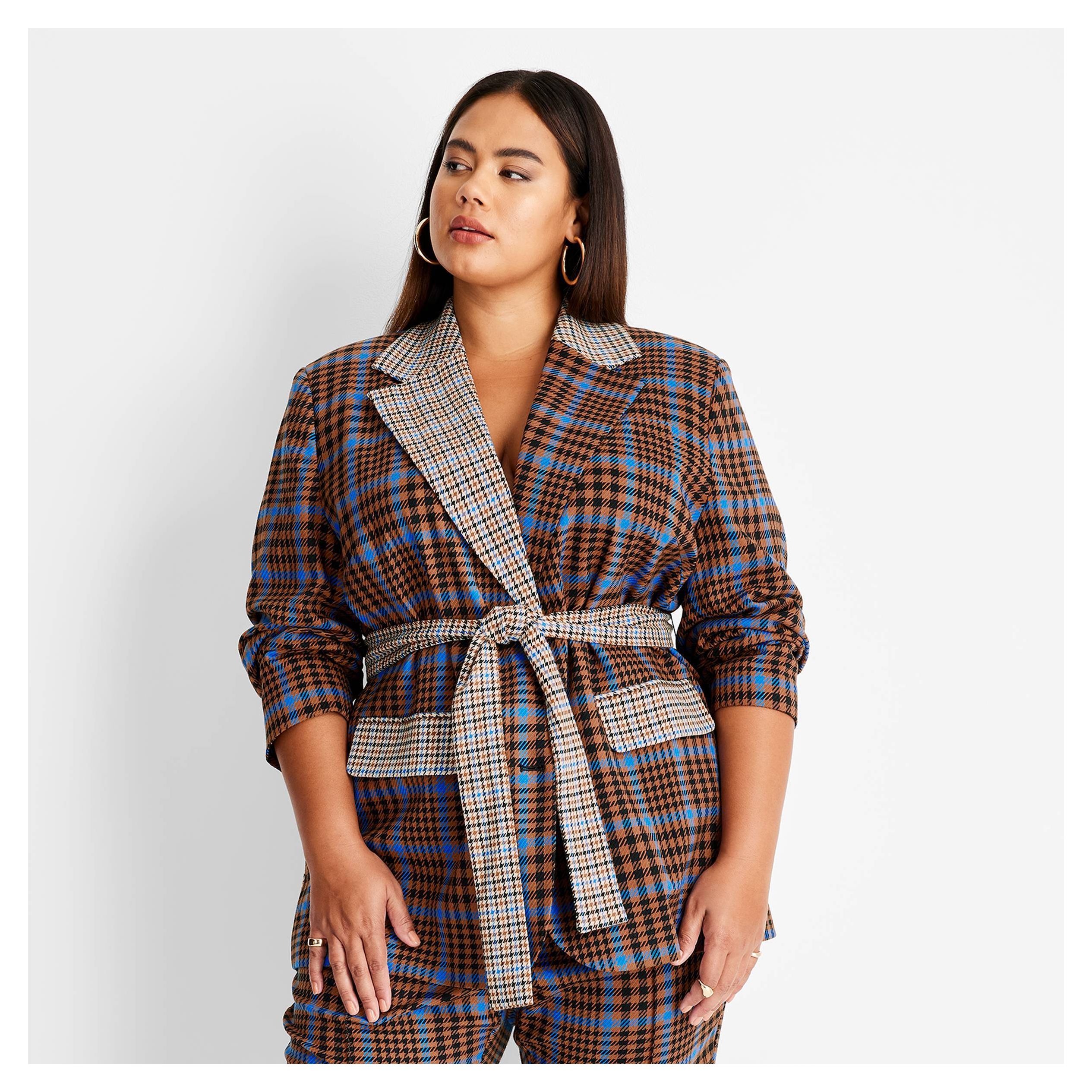 front tie blazer