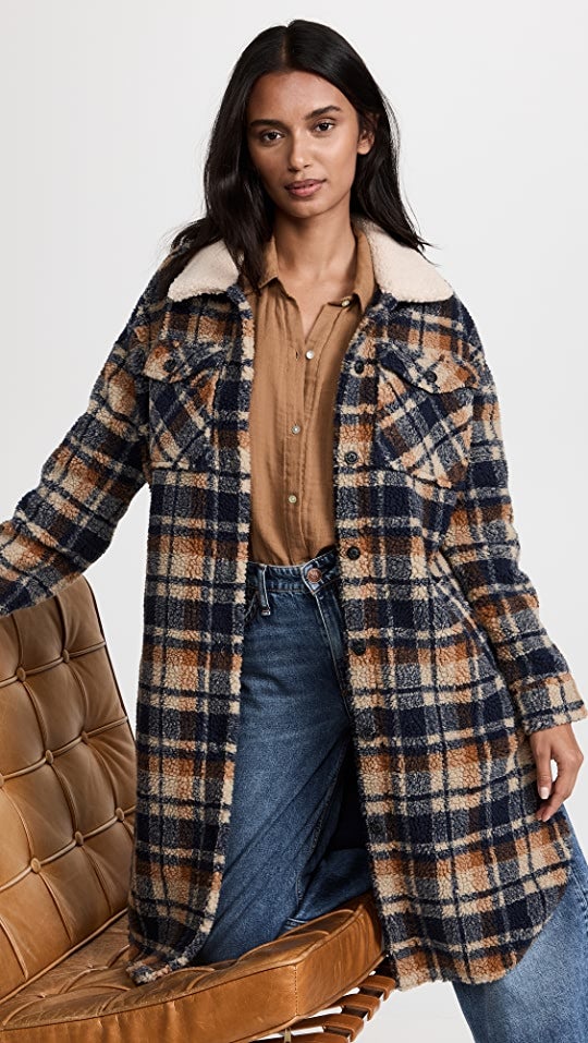 plaid jackets & coats
