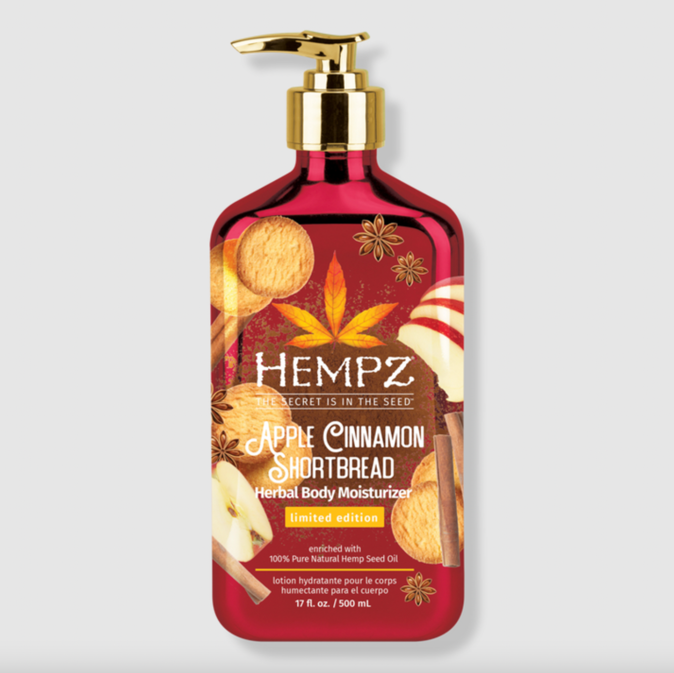 Hempz + Limited Edition Apple Cinnamon Shortbread Herbal Body Moisturizer