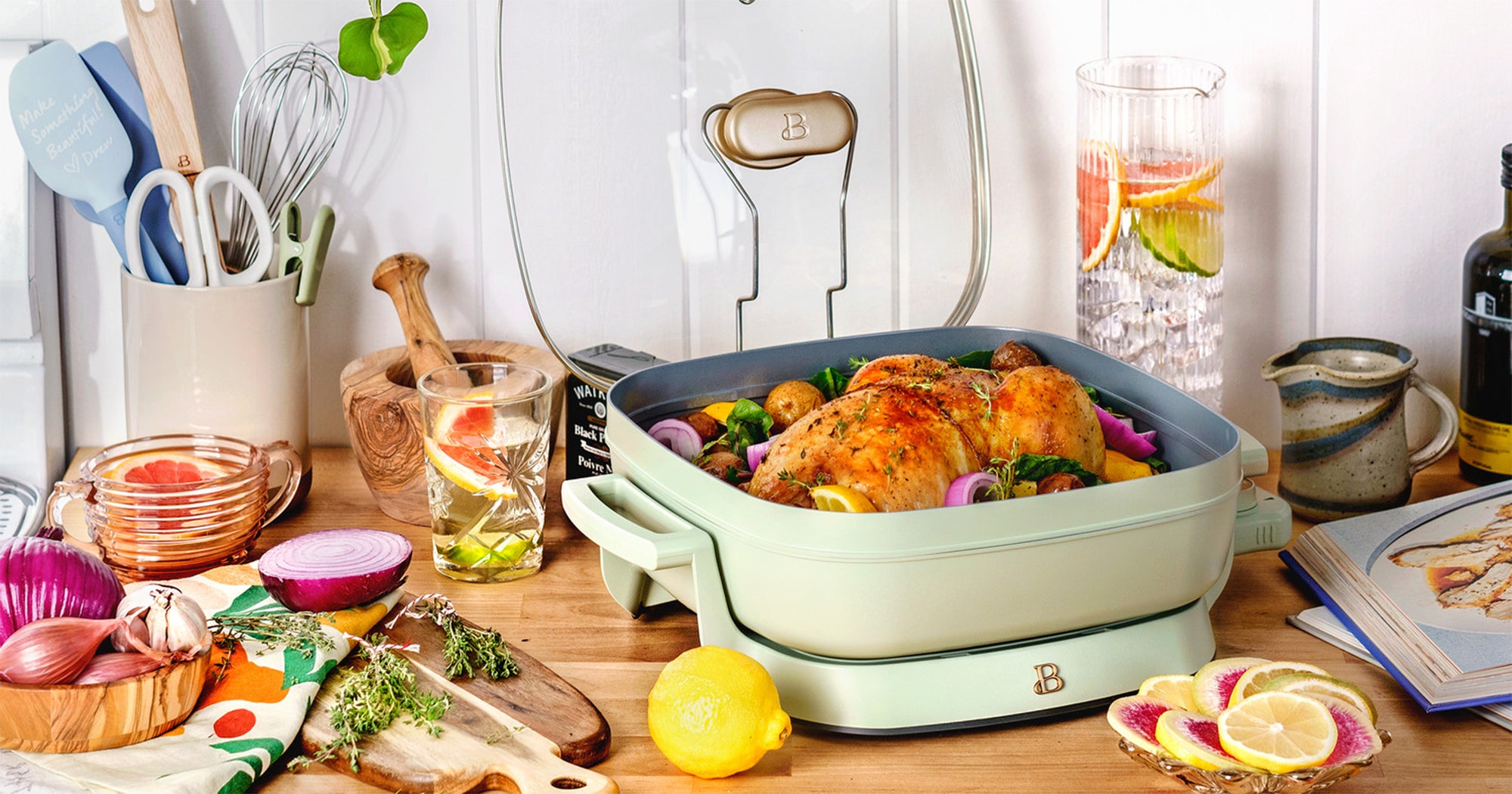 Drew Barrymore Newest Kitchenware 5in1 Skillet