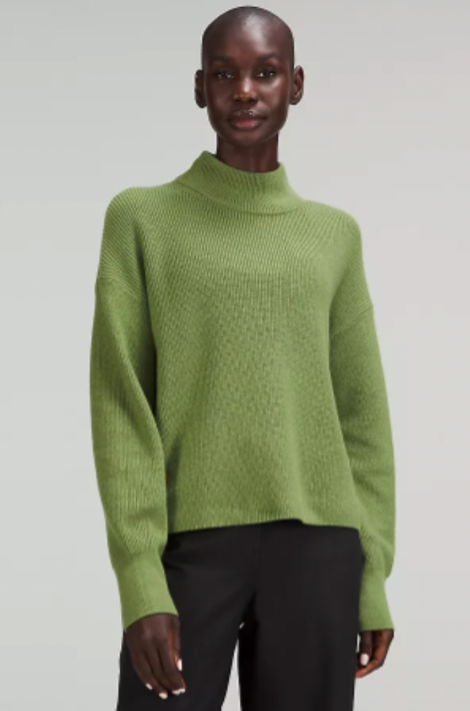 Lululemon Merino Wool-Blend Ribbed Turtleneck Sweater