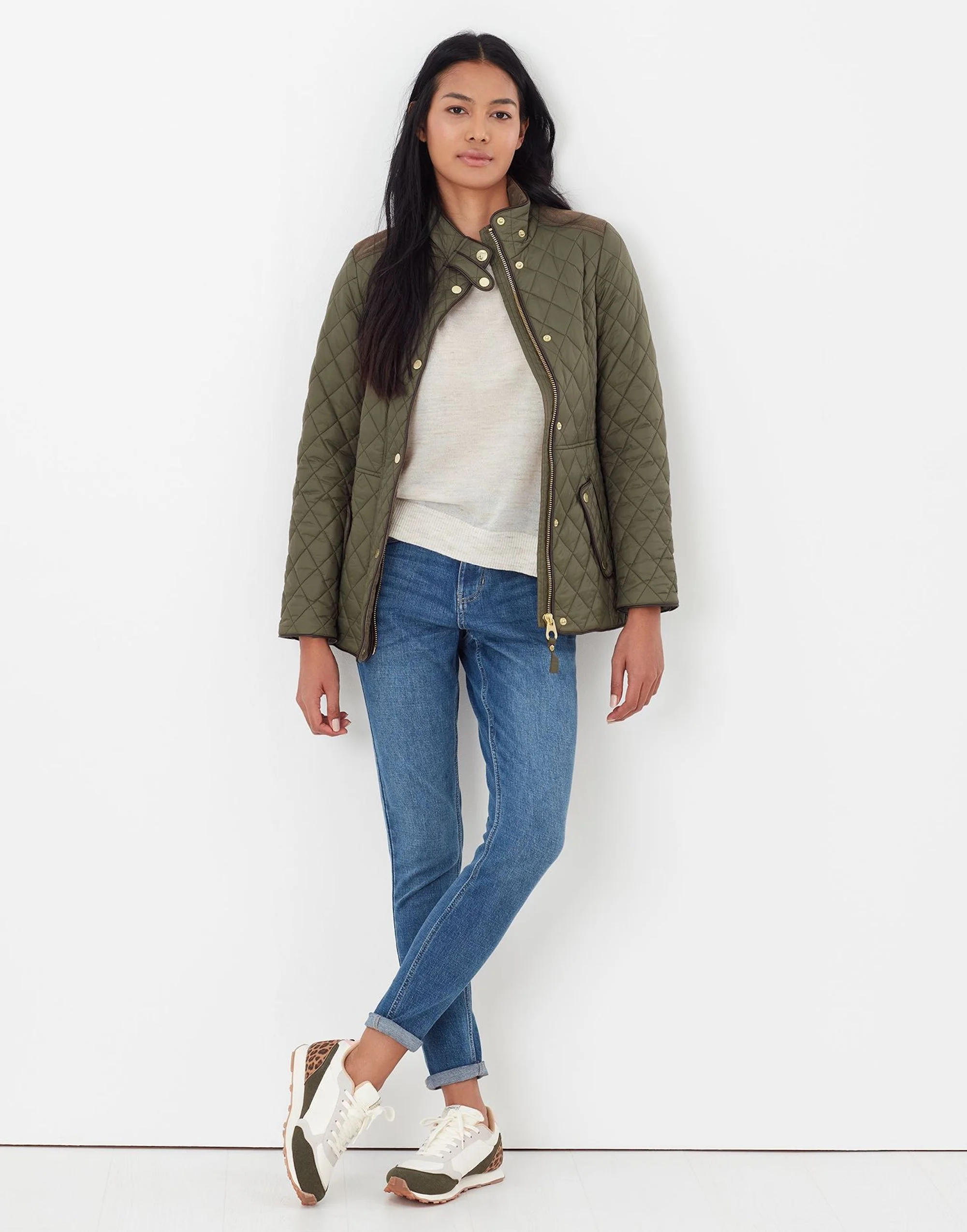 Joules newdale quilted jacket green best sale