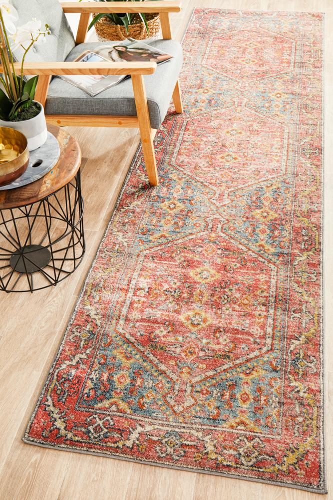 Floorsome + Legacy 856 Crimson Runner Rug