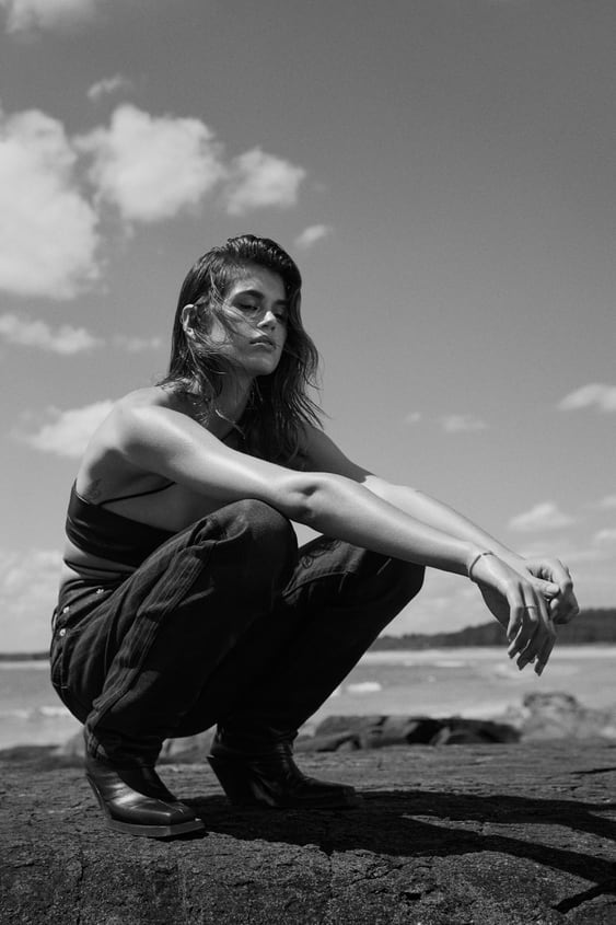 Zara deals coated jeans