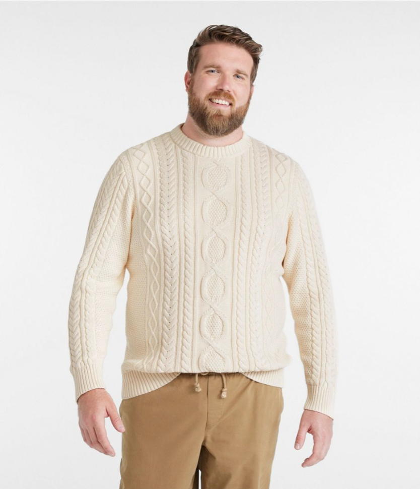 L.L. Bean Men s Heritage Soft Cotton Fisherman Crewneck
