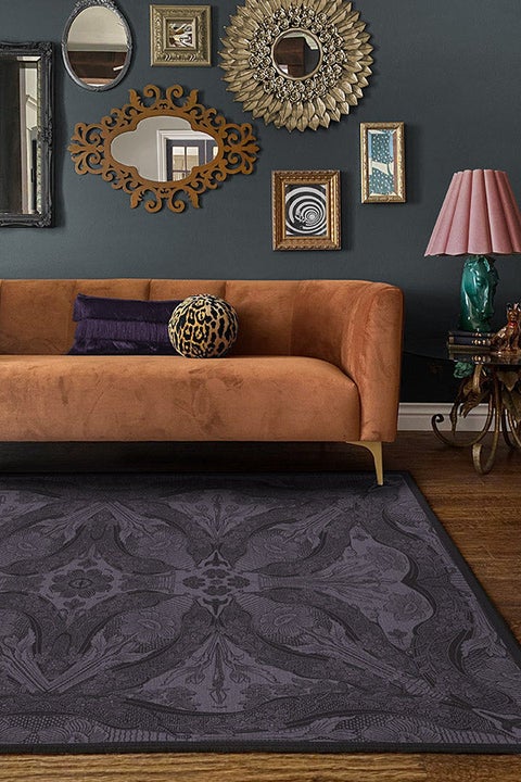 Ruggable + Anna Sui Lilies And Lace Lavender Rug