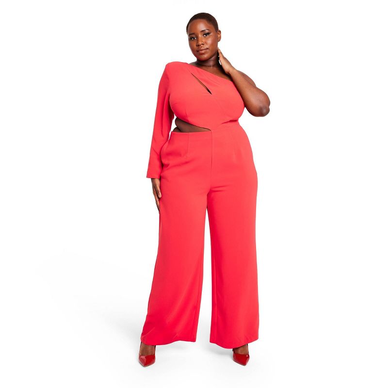Sergio Hudson x Target + One Shoulder CutOut Jumpsuit